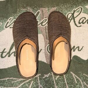Rothy's Brown Herringbone Mules
